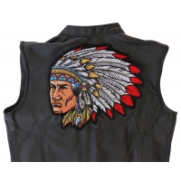 Indian Head Dress Chief Large Back Patch