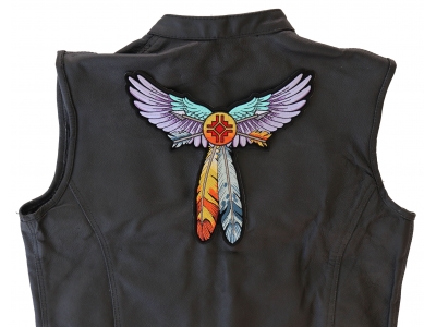 Wings and Arrows Native Design Large Back Patch