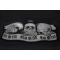 See No Evil Speak No Evil Hear No Evil Skull Large Patch See No Evil Speak No Evil Hear No Evil Skull Patch diagonal view