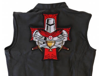 Templar Holy Grail Large Christian Back Patch