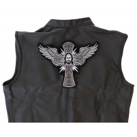 Jesus Wings and Cross Large Christian Back Patch