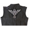 Jesus Wings and Cross Large Christian Back Patch Christian Cross Jesus Patch, Large Christian Back Patches shown on leather vest