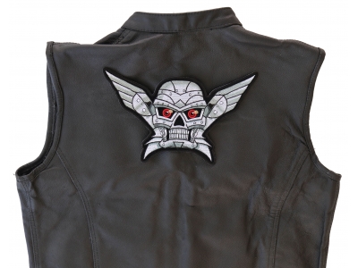 Robotic Skull Large Back Patch