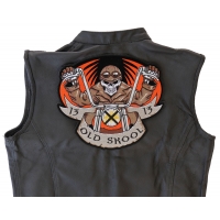 Old Skool Biker 13 Large Back Patch Old Skool Biker 13 Large Back Patch
