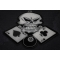 Ace of Spades, 8 Ball and Dice Skull Patch diagonal view