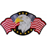Star Spangled Banner Eagle Large Back Patch