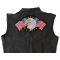 American Flag Eagle Patch, Large Eagle Patches for Jackets shown on leather vest
