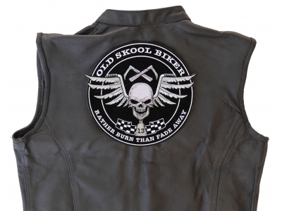Old skool Biker Skull Patch