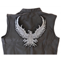 Large Silver Eagle Patch