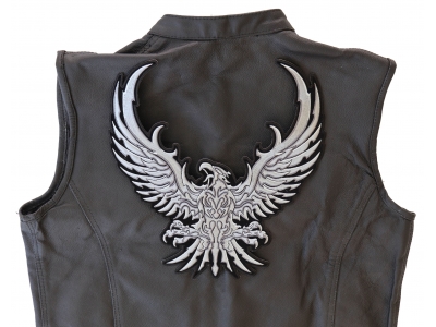 Large Silver Eagle Patch