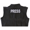 Press Patch, Large Back Patches for Vests shown on leather vest