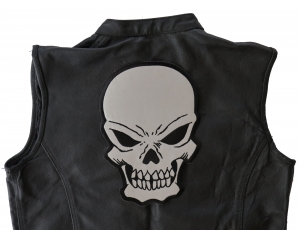 Large Reflective Skull Patch