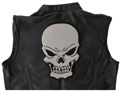 Large Reflective Skull Patch