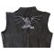 Dragon and Skulls Patch, Large Animal Patches for Jackets shown on leather vest