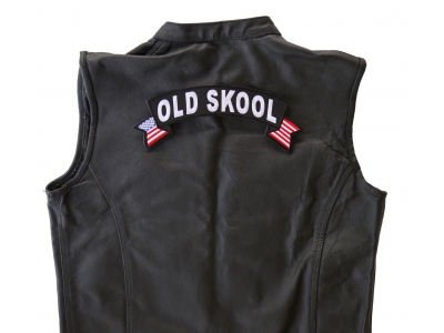 Old Skool Large Flag Rocker Patch