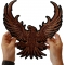 Soaring Eagle Patch, Large Eagle Back Patches shown on hand for size comparison
