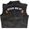 Vietnam War Vet Extra Large Rocker Patch Vietnam War Vet Patch, Large Rocker Patches shown on leather vest