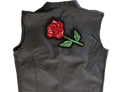 Single Rose Large Back Patch