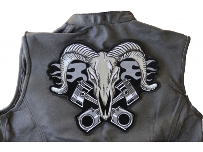 Ram with Pistons Large Back Patch