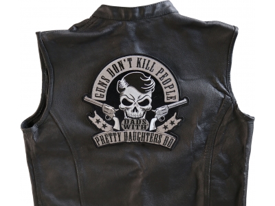 Guns don't kill people Dads with Pretty Daughters Do Large Back Patch