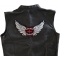 Jesus Christ Lord and Savior Wings Large Christian Back Patch Jesus Christ Lord and Savior Patch, Large Christian Back Patches shown on leather vest