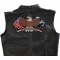 All Gave Some and Some Gave All POW MIA Eagle Patch, Large Eagle Back Patches shown on leather vest