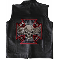 Maltese Skull Large Back Patch