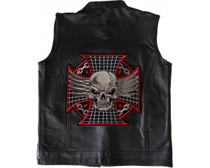 Maltese Skull Large Back Patch