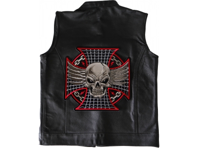 Maltese Skull Large Back Patch