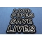 Loud Pipes Save Lives Large Biker Patch Set diagonal view
