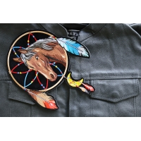 Horse in Dreamcatcher Large Patch for Jackets Horse in Dreamcatcher Large Patch for Jackets