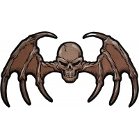 Bat Wings Skull Large Back Patch