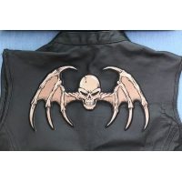 Bat Wings Skull Large Back Patch