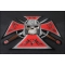 Maltese Cross Skull Knight Patch diagonal view
