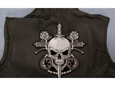 Skull and Roses Patch