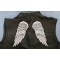 Angel Wings Patch shown on leather vest