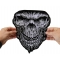 Large Vibration Skull Patch | Embroidered Patches shown on hand for size comparison