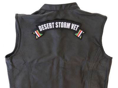 Desert Storm Rocker Patch With Flags | US Military Veteran Patches