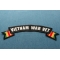 Vietnam War Vet Rocker Patch With Flags | US Military Vietnam Veteran Patches Vietnam War Vet Patch diagonal view