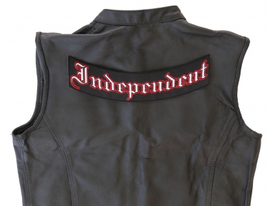 Independent Biker Lower Rocker Patch | Embroidered Patches