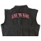 Live To Ride Large Rocker Biker Patch | Embroidered Patches Live To Ride Patch, Large Back Patches shown on leather vest