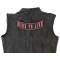 Ride To Live Rocker Patch | Embroidered Patches Ride To Live Patch, Large Back Patches shown on leather vest
