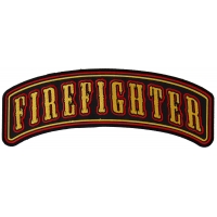 Firefighter Rocker Large Patch | Embroidered Patches Firefighter Rocker Large Patch | Embroidered Patches