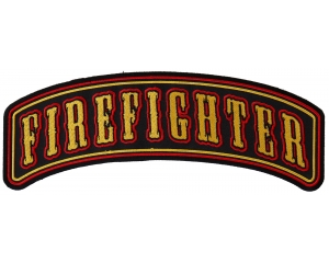 Firefighter Rocker Large Patch | Embroidered Patches