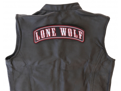 Large Lone Wolf Rocker Patch | Embroidered Patches