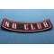 Large No Club Rocker Patch No Club Patch diagonal view