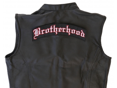 Large Brotherhood Top Rocker Vest Back Patch | Embroidered Patches