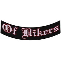 Of Bikers Large Lower Rocker Vest Back Patch | Embroidered Patches Of Bikers Large Lower Rocker Vest Back Patch | Embroidered Patches
