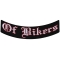Of Bikers Large Lower Rocker Vest Back Patch