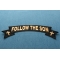 Follow The Son Large Rocker Patch | Embroidered Patches Follow The Son Patch diagonal view